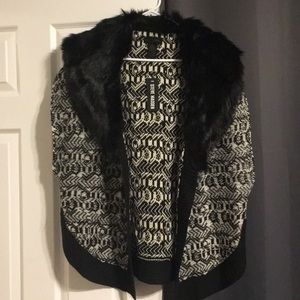 Oversized Steve Madden Poncho Vest